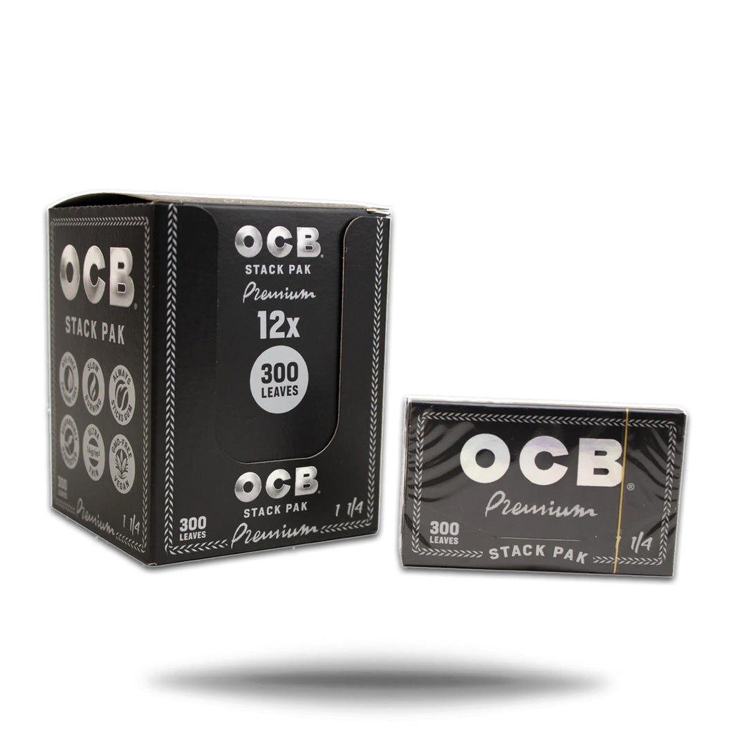 OCB 1.25 STACK PAK 300 LEVES 12 PACK BOX