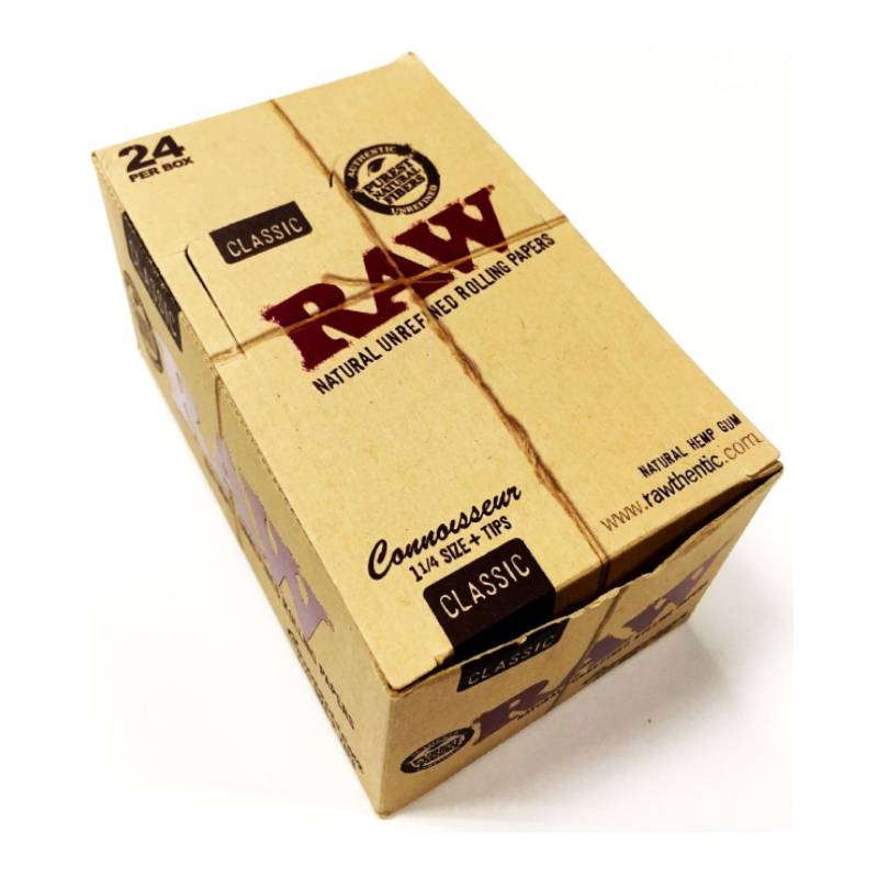 RAW 1.25+TIPS ROLLING PAPERS