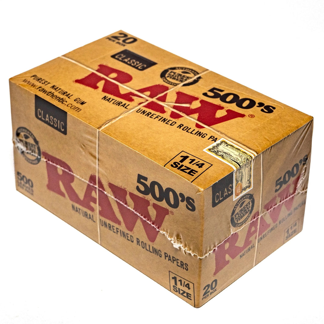 RAW 500’S CLASSIC 1.25 20 PER BOX