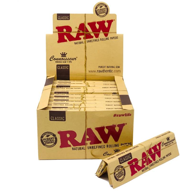 RAW KINGSIZE+TIPS ROLLING PAPERS