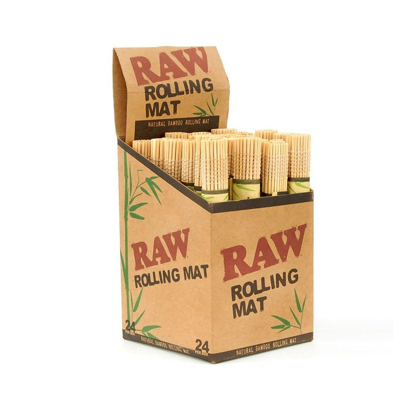 RAW ROLLING MAT BAMBOO 24 PER BOX