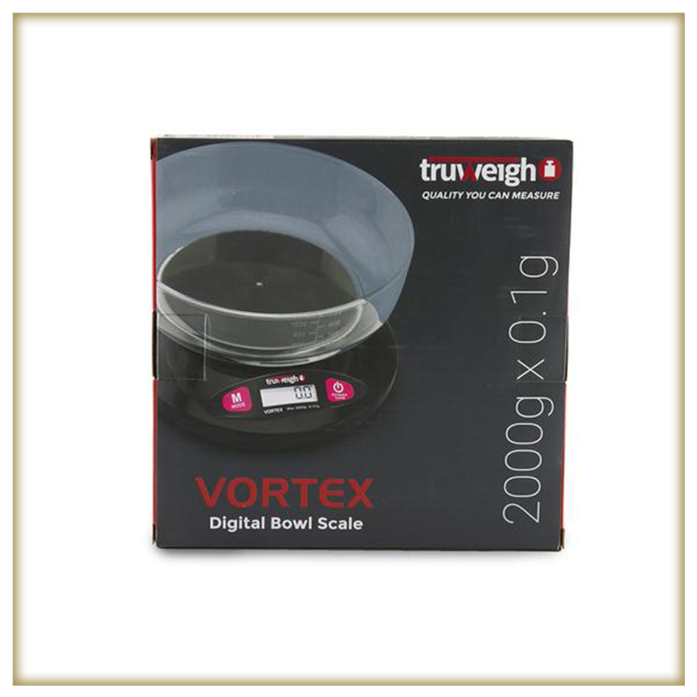 TRUWEIGH VORTEX DIGITAL BOWL SCALE 2000G X 0.1G