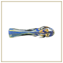 Load image into Gallery viewer, 3.25&quot; Assorted Fumed Line Work Chillum Hand Pipe - 2 Pack
