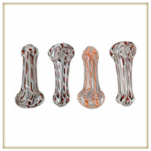 Load image into Gallery viewer, 3&quot; Assorted Spiraled Rod Spoon Hand Pipe - 2 Pack
